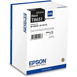 Cartucho de impresora Epson Original T865140 XXL negro 10,000 páginas 221ml (C13T865140)