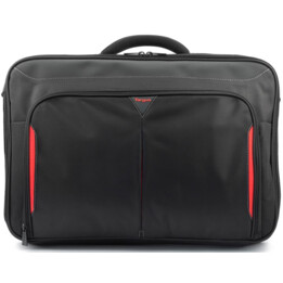 Targus Classic + Clamshell Case 17-18 ", preto / vermelho