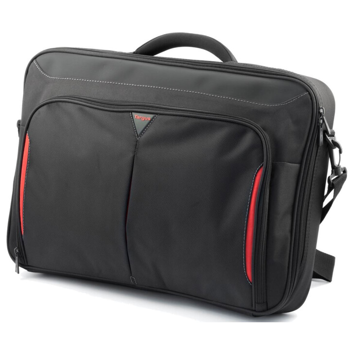 Targus Classic + Clamshell Case 17-18 ", black / red