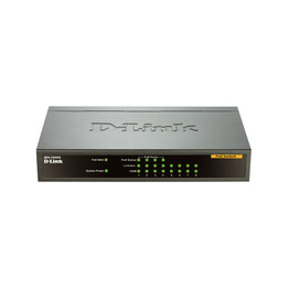 Switch D-Link DES-1008PA Fast Ethernet non gestito (10/100) Power over Ethernet (PoE) Nero