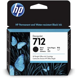 HP Original 712 ink cartridge black 80ml (3ED71A)
