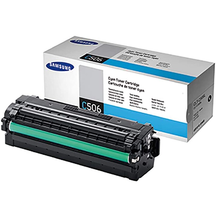 Toner CLT-C506L original da Samsung ciano 3.500 páginas (SU038A) para CLP-680DW / ND, CLX-6260FD / FR / FW / ND