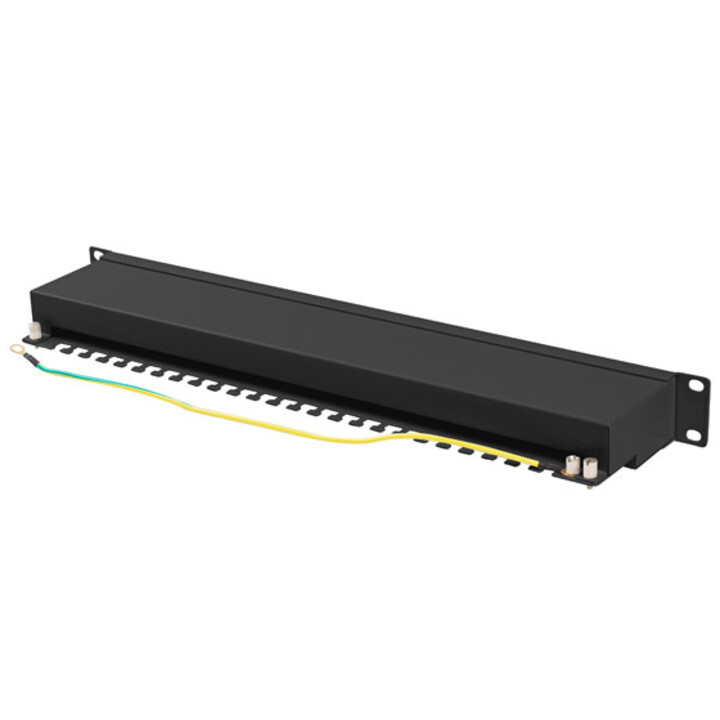 LANBERG PATCH PANEL 19" 24 PORT 1U CAT.7 FTP BLACK