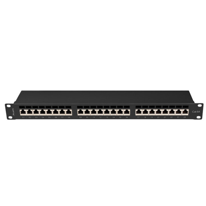 LANBERG PATCH PANEL 19" 24 PORT 1U CAT.7 FTP BLACK