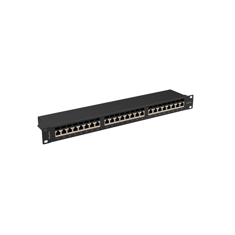 LANBERG PATCH PANEL 19 &quot;24 PORT 1U CAT.7 FTP PRETO