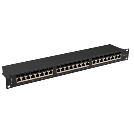 LANBERG PATCH PANEL 19 &quot;24 PORT 1U CAT.7 FTP PRETO