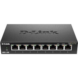 D-Link DGS-108 Switch 8 Ports 10/100/1000Mops Noir