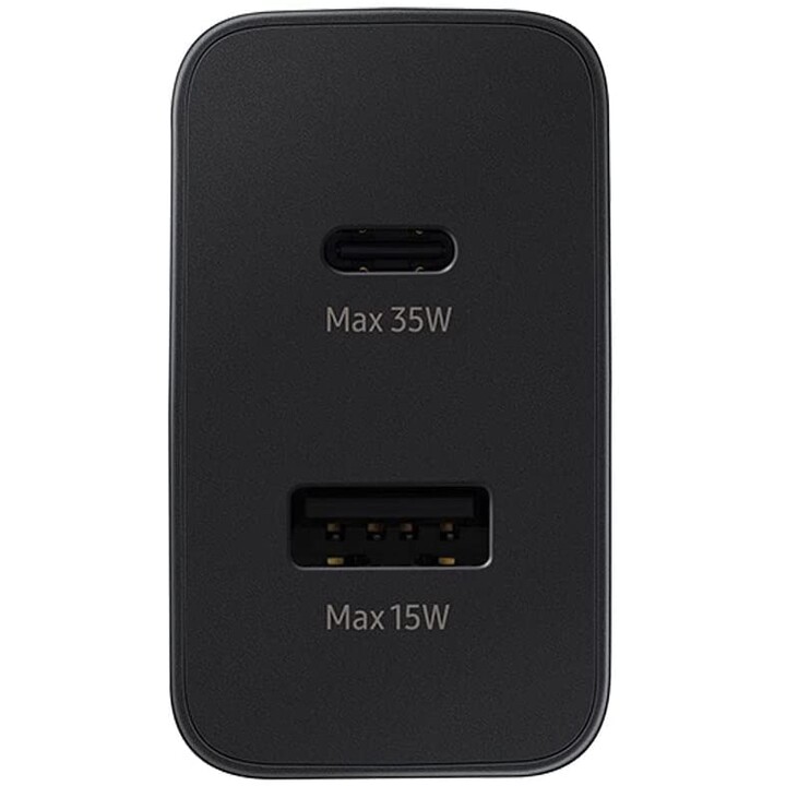 Adattatore di ricarica rapida Samsung Duo EP-TA220N Nero (max. 35 W USB Type-C, max. 15 W con USB-A, senza cavo)