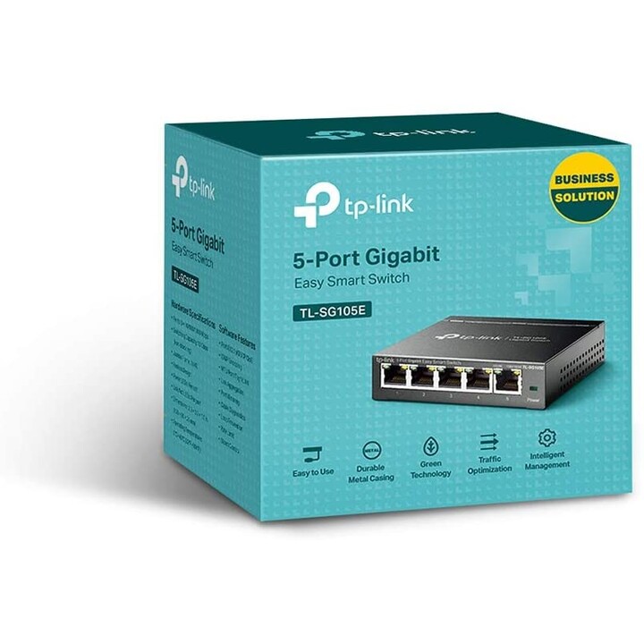 TpD-Link TL-SG105E Switch 5 Puertos Negro