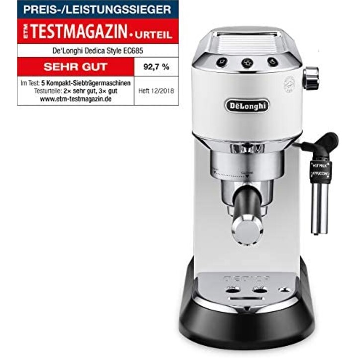 DeLonghi Dedica Style EC 685.W Semi-automatic espresso machine 1,1 L