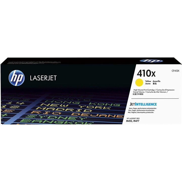 Cartuccia toner giallo originale LaserJet HP 410X ad alta capacità