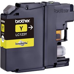 Brother Gelb Tint LC123Y