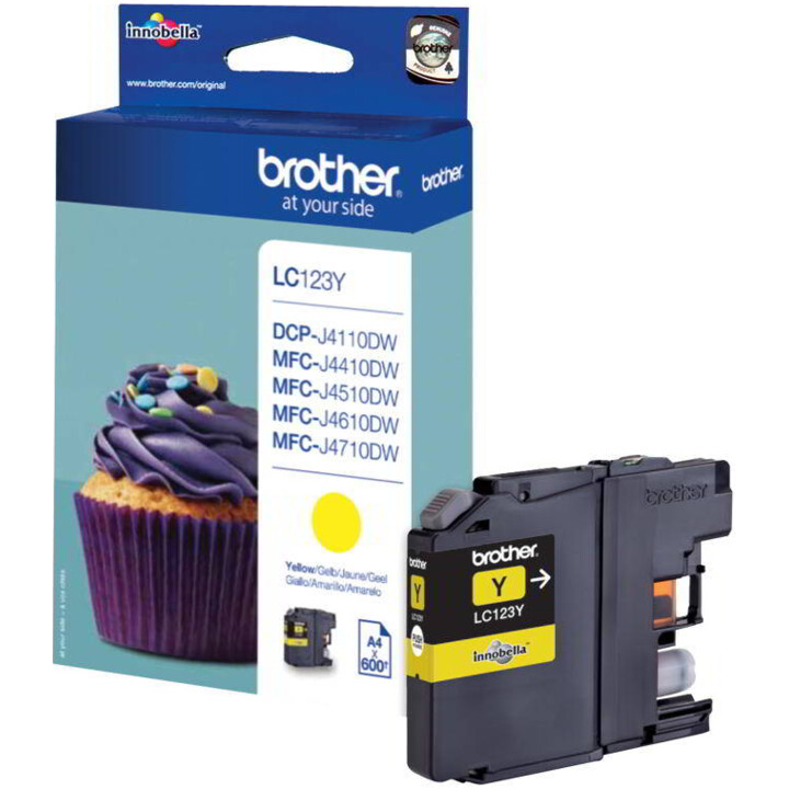 Brother Tinte gelb LC123Y