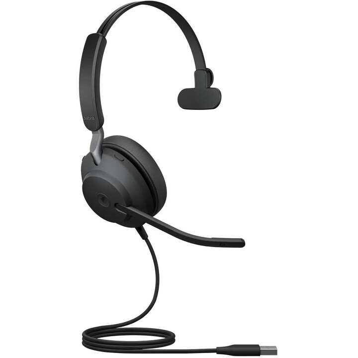 Jabra Evolve2 40 MS Mono Headset convertibile on-ear, cablato, USB