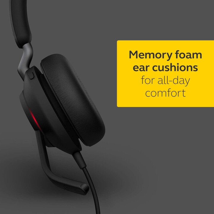 Jabra Evolve2 40 MS Mono Headset On-Ear convertible, wired, USB