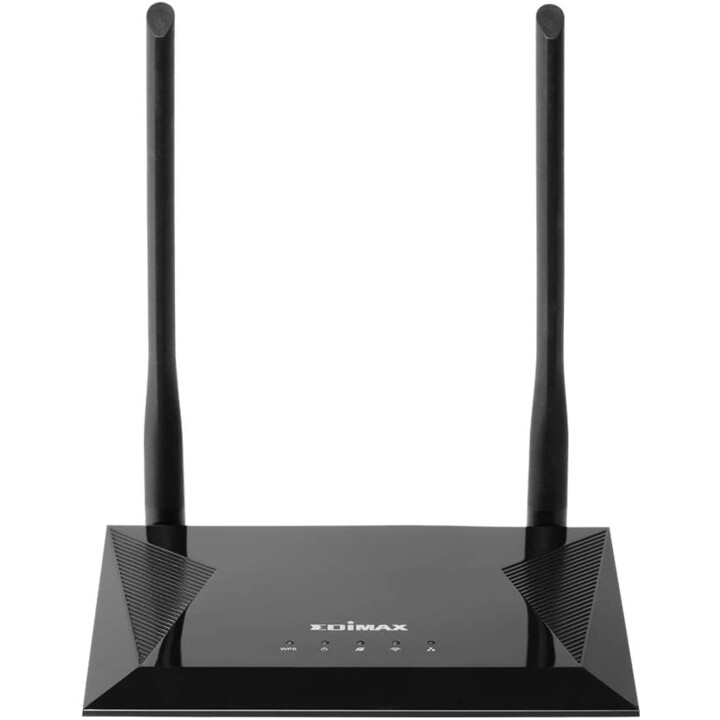 Edimax N300 WLAN-Router Einzelband (2,4GHz) Schnelles Ethernet Schwarz
