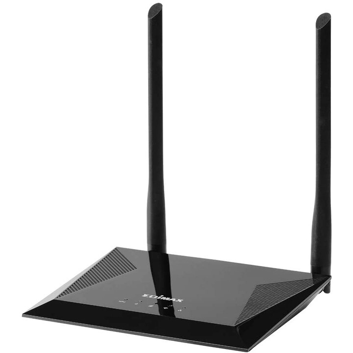 Edimax N300 WLAN-Router Einzelband (2,4GHz) Schnelles Ethernet Schwarz