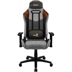 Aerocool DUKE AeroSuede Silla para videojuegos universal Negro, Marrón, Gris - Imagen 1