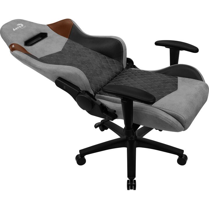 Aerocool DUKE AeroSuede Universal-Gamingstuhl Schwarz , Braun, Grau