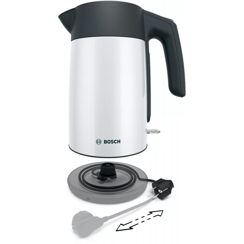 Electric kettle Bosch TWK 7L461, 2400 W, 1.7 l White - Imagen 2