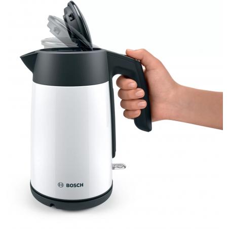 Electric kettle Bosch TWK 7L461, 2400 W, 1.7 l White - Imagen 5