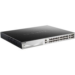 D-Link DGS-3130-30PS Managed L3 Gigabit Ethernet (10/100/1000) Power over Ethernet (PoE) Black, Gray