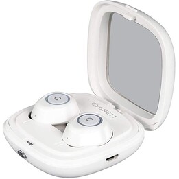 Fones de ouvido FreePlay BT com estojo de bateria recarregável - Branco