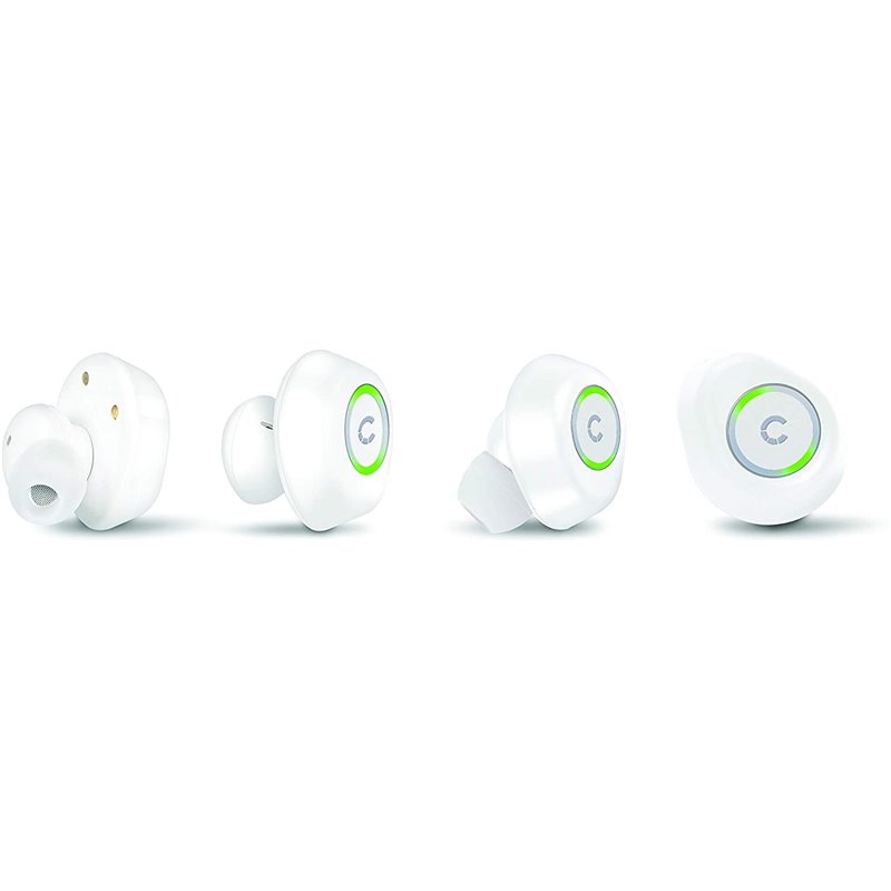 Auriculares FreePlay BT con estuche para batería recargable - Blanco