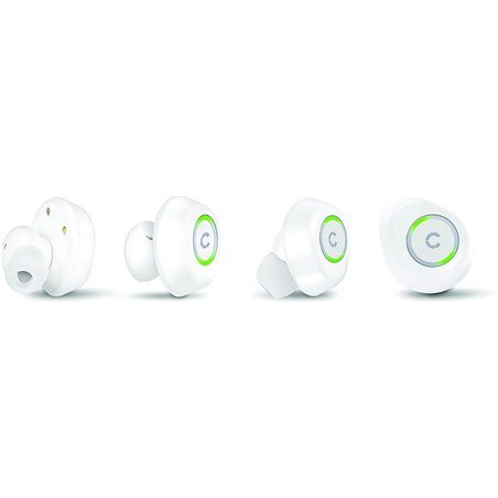 Auriculares FreePlay BT con estuche para batería recargable - Blanco