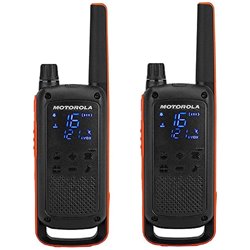 Motorola T82 Twin Pack two-way radio 16 channels Black, Orange