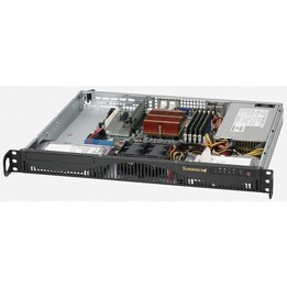 Obudowa serwerowa Supermicro CSE-512F-350B1 (Chassi preto 1U 512 W / 350W PWS, HF, RoHS / REACH)