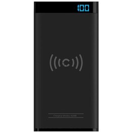 Banco de energia portátil ChargeUp swift 10K Wireless QI - preto