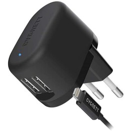 Caricabatterie da muro da 3,4 A con cavo Lightning da 1 M (UE) - Nero