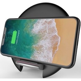 Caricabatterie da tavolo wireless Prime Premium 10W - Nero