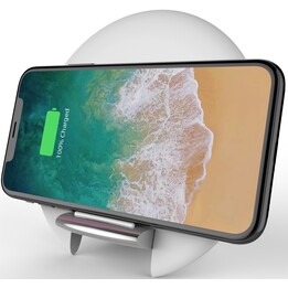 Carregador de mesa sem fio Prime Premium 10W - branco