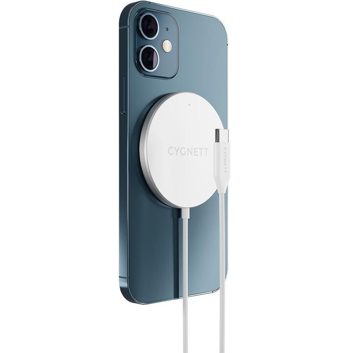 Cygnett MagCharge magnetic wireless charging cable 1.2 m white