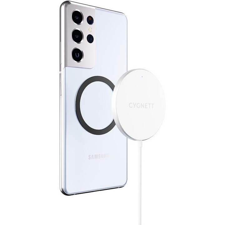 Cygnett MagCharge magnetic wireless charging cable 1.2 m white