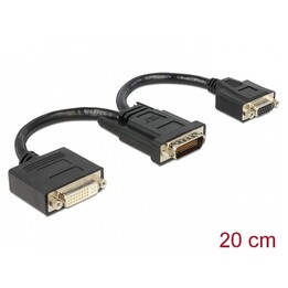 Adaptador DMS-59 macho DVI 24 + 5 hembra + VGA hembra 20 cm