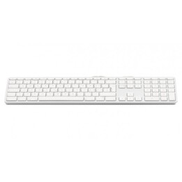 USB Keyboard 110 keys wired USB keyboard with 2x USB and aluminum upper cover - Dutch