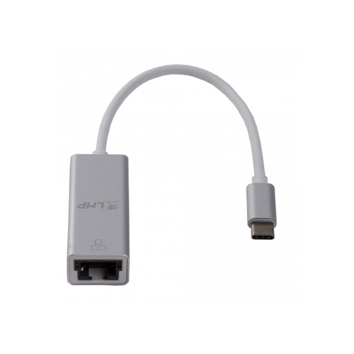 USB-C (m) to Gigabit Ethernet (f) adapter - silver