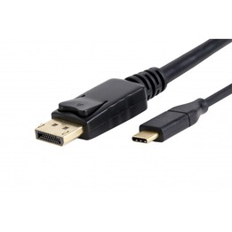 Câble USB-C vers DisplayPort, USB 3.1 (m) zu DP (m), 4K@60 Hz, noir, 1,8 m