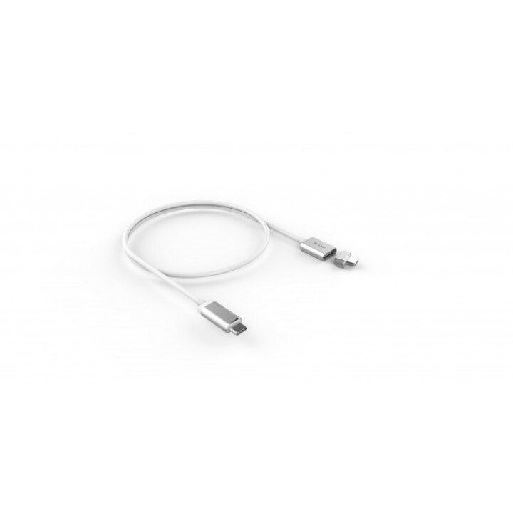 Cavo di sicurezza magnetico da USB-C (m) a USB-C (m), fino a 100 W, 1,8 m, argento *Nuovo