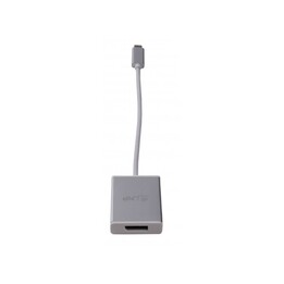 USB-C auf DisplayPort Adapter, USB-C 3.1 auf DisplayPort, Aluminiumgehäuse, silber