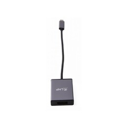 Adaptateur USB-C vers DisplayPort, USB-C 3.1 vers DisplayPort, boîtier en aluminium, gris sidéral
