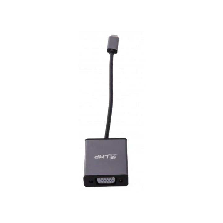 USB-C to VGA adapter, USB-C 3.1 to VGA, aluminum housing, space gray