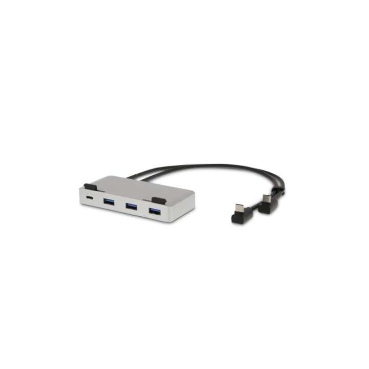Dock di collegamento USB-C ProStand 4K, USB-C, 3x USB 3.0, HDMI, Mini-DP, Gigabit, 2x USB-C, argento