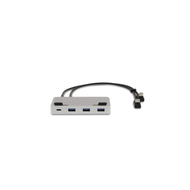 Dock di collegamento USB-C ProStand 4K, USB-C, 3x USB 3.0, HDMI, Mini-DP, Gigabit, 2x USB-C, argento