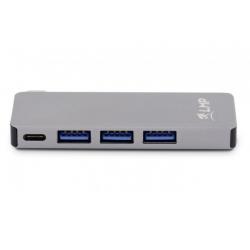 USB-C Basic Hub 6 Port, 3x USB 3.0 (1x 1.5A Output), SD/microSD, USB-C (PD), Alu, space grey - Imagen 1
