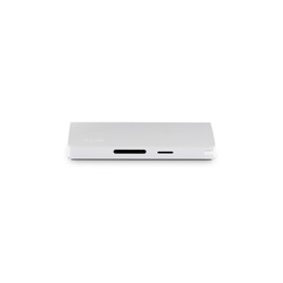 Base de viaje USB-C 4K de 9 puertos, plateada * Nuevo