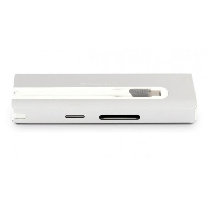 Station d'accueil de voyage USB-C 4K 9 ports, argent *Nouveau